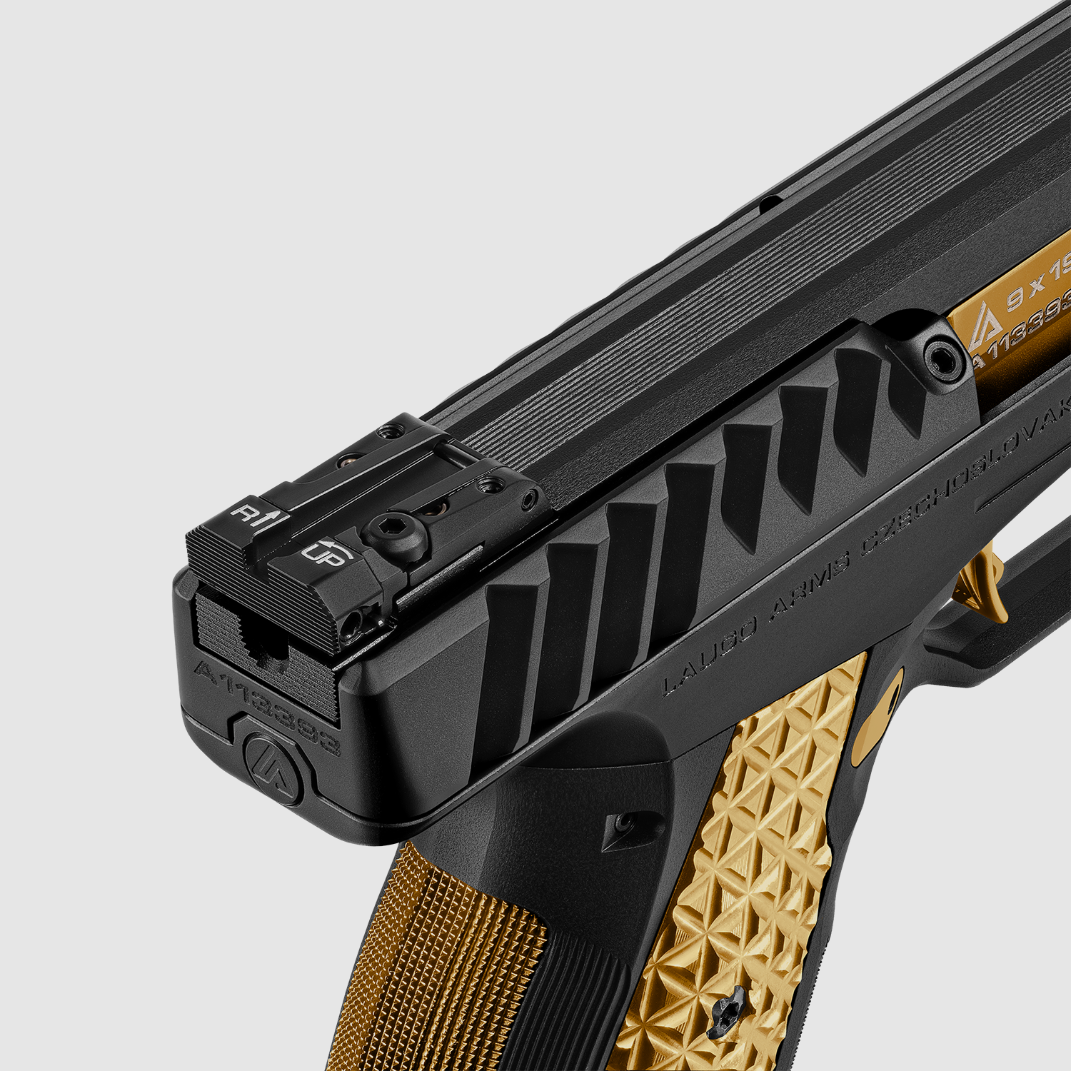 Laugo Arms Pistolet Alien Full Kit 9 x 19 Czarny Limited Edition Black Gold, zdjęcie 6 z 8