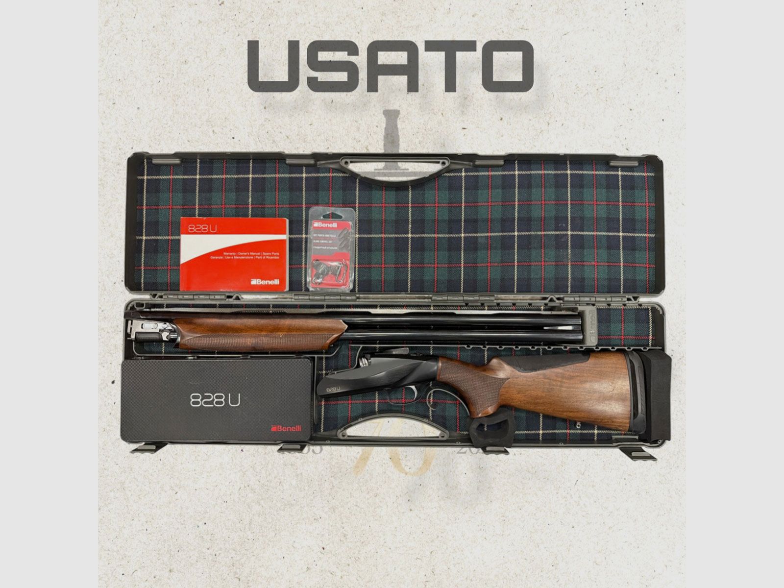USED – Over-and-under shotgun – BENELLI MOD. 828 U Black cal. 12, image 7 of 8