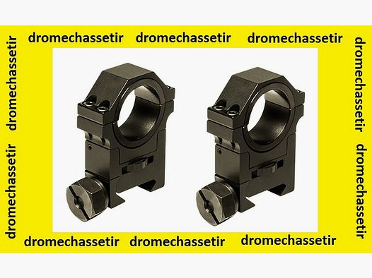 Höhenverstellbare Ringe, Durchmesser 30mm und 25,4mm, für Picatinny-Schiene mit 21mm Breite, Farbe schwarz