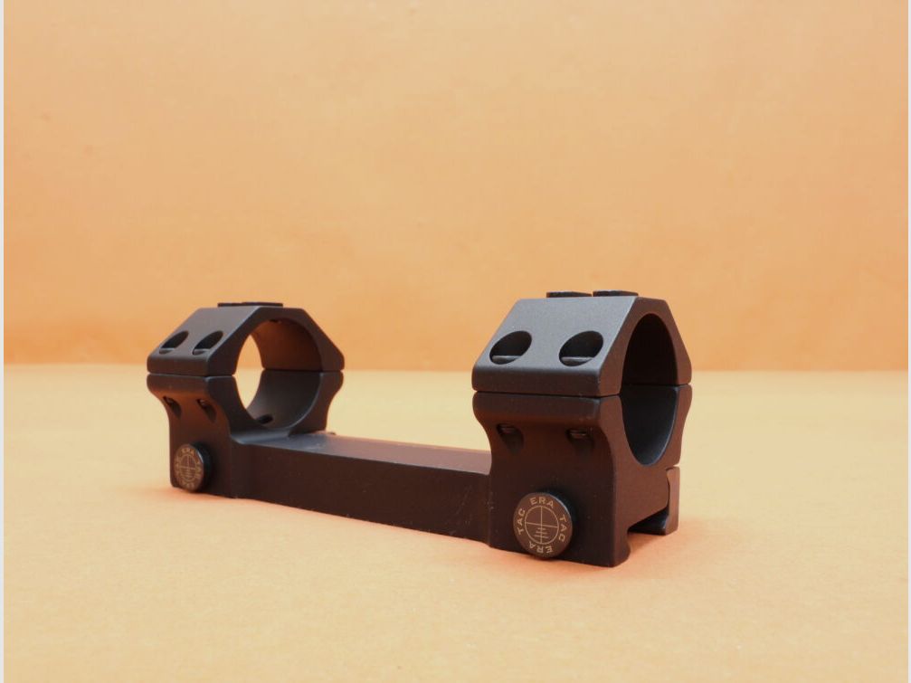 Recknagel Era-Tac Blockmontage 30mm (T5013-0010) mit Mutter, Alu schwarz, BH=10mm für Picatinnyprofil