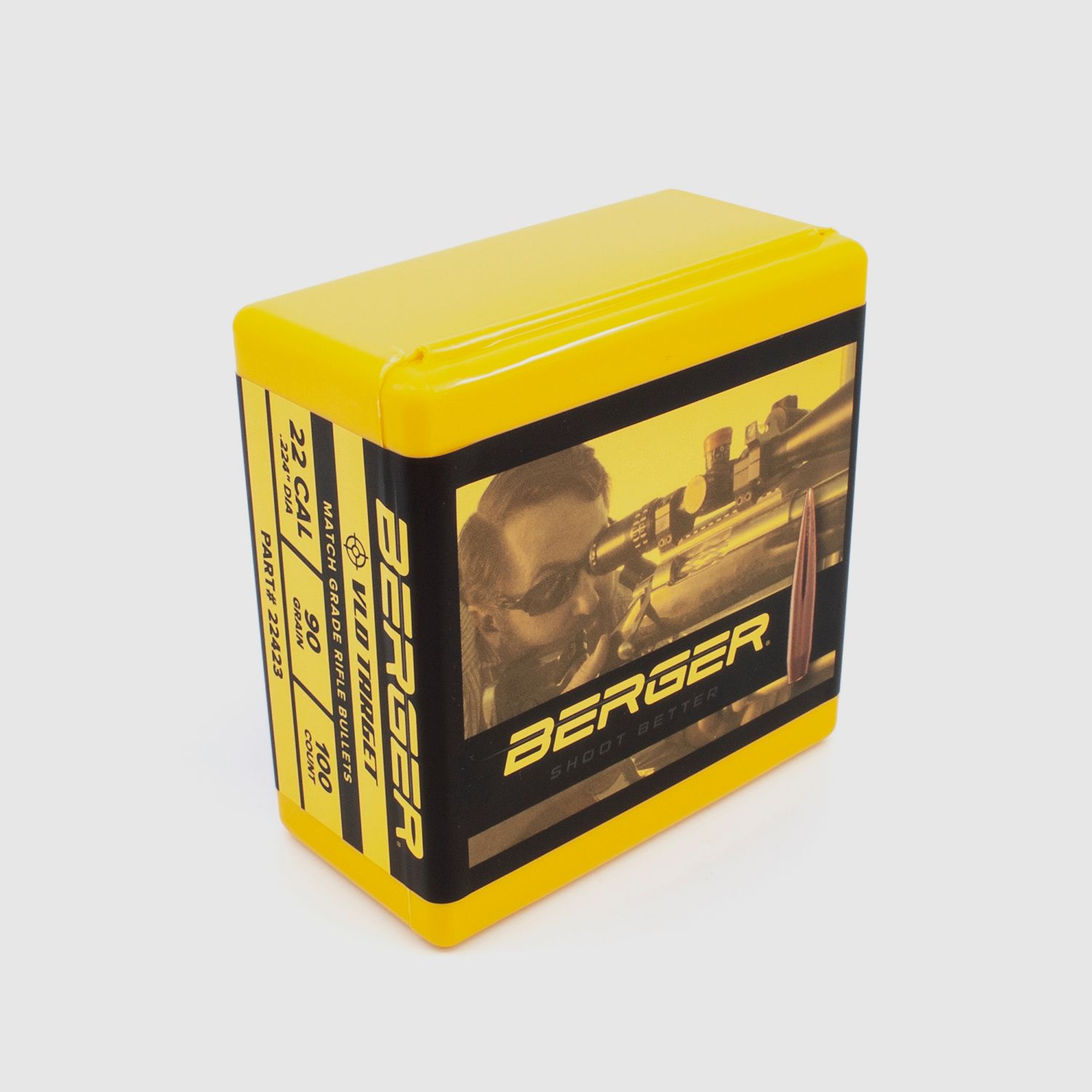 Bala Berger .22 VLD Target 90GR 100 Piezas