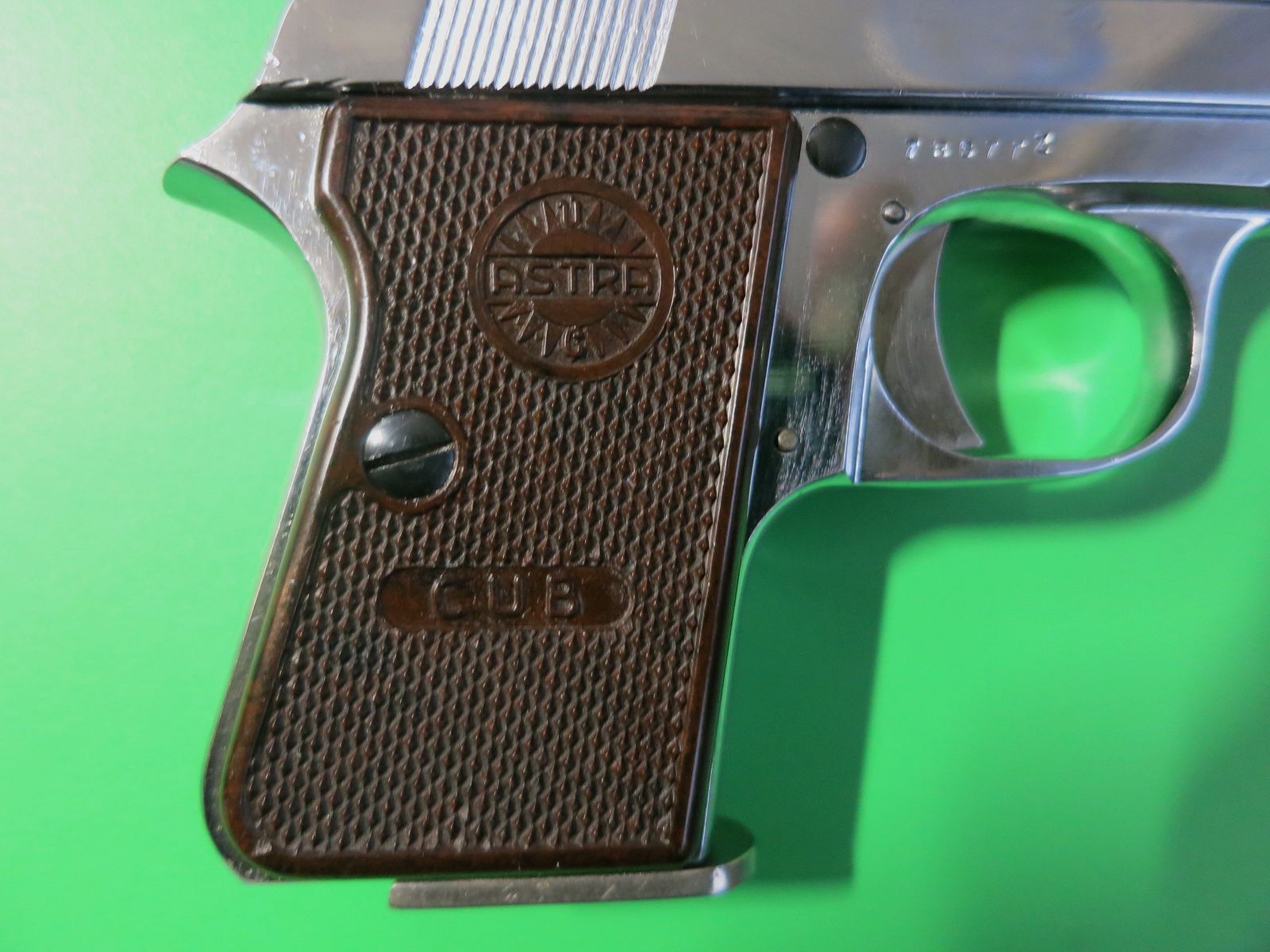 Astra-Unceta Y, CUB, Cal. 6.35 mm Browning, Nickel Special Series #56, image 5 of 6