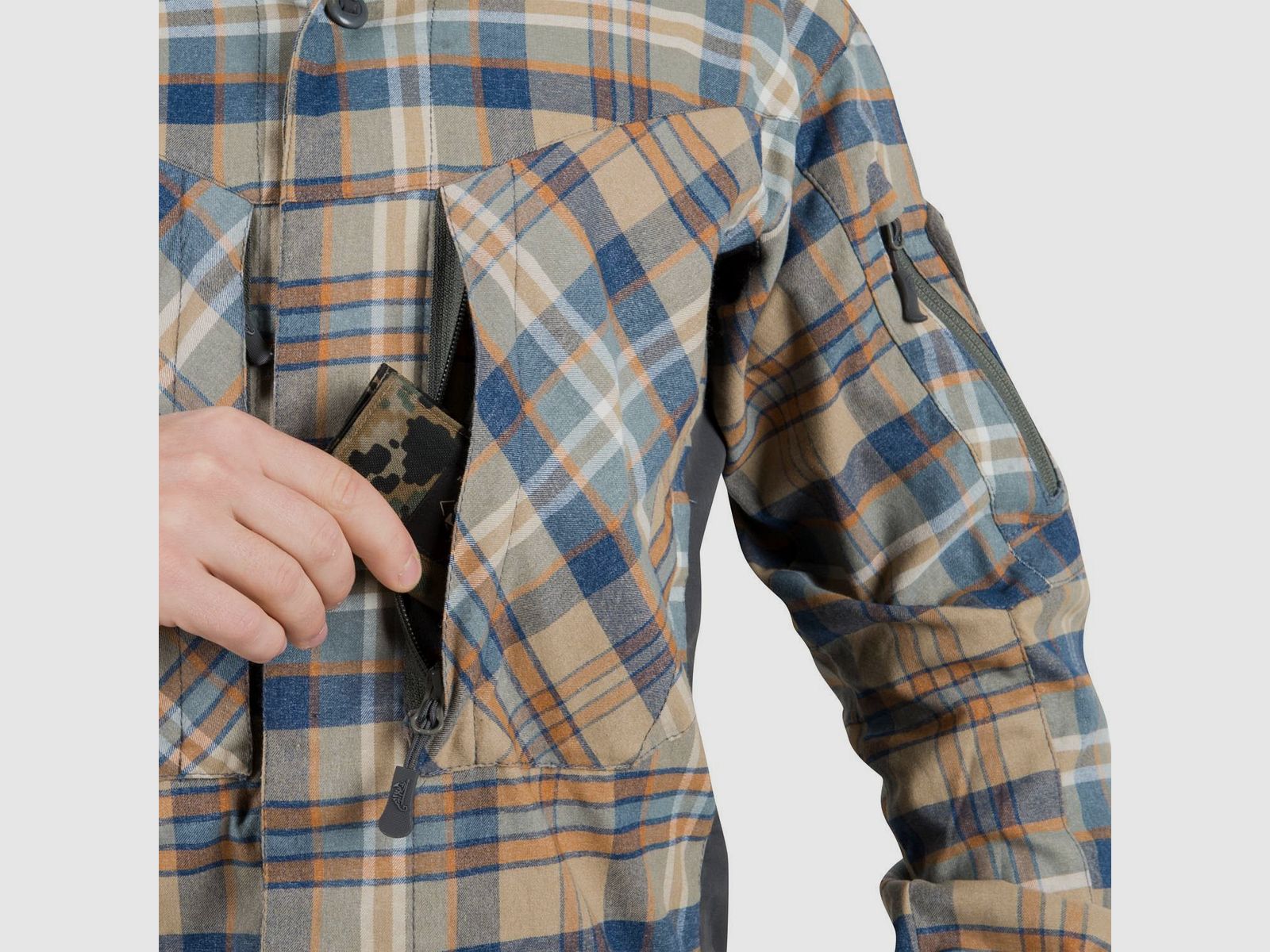 HELIKON-TEX MBDU FLANELL SHIRT® SLATE BLUE CHECKERED