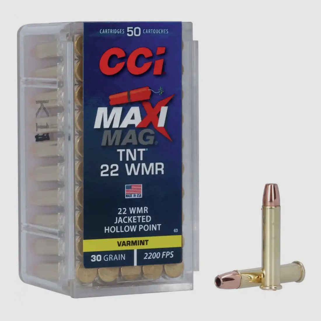 CCI .22 Win. Mag. TNT-Hohlspitz 1,9g/30grs.