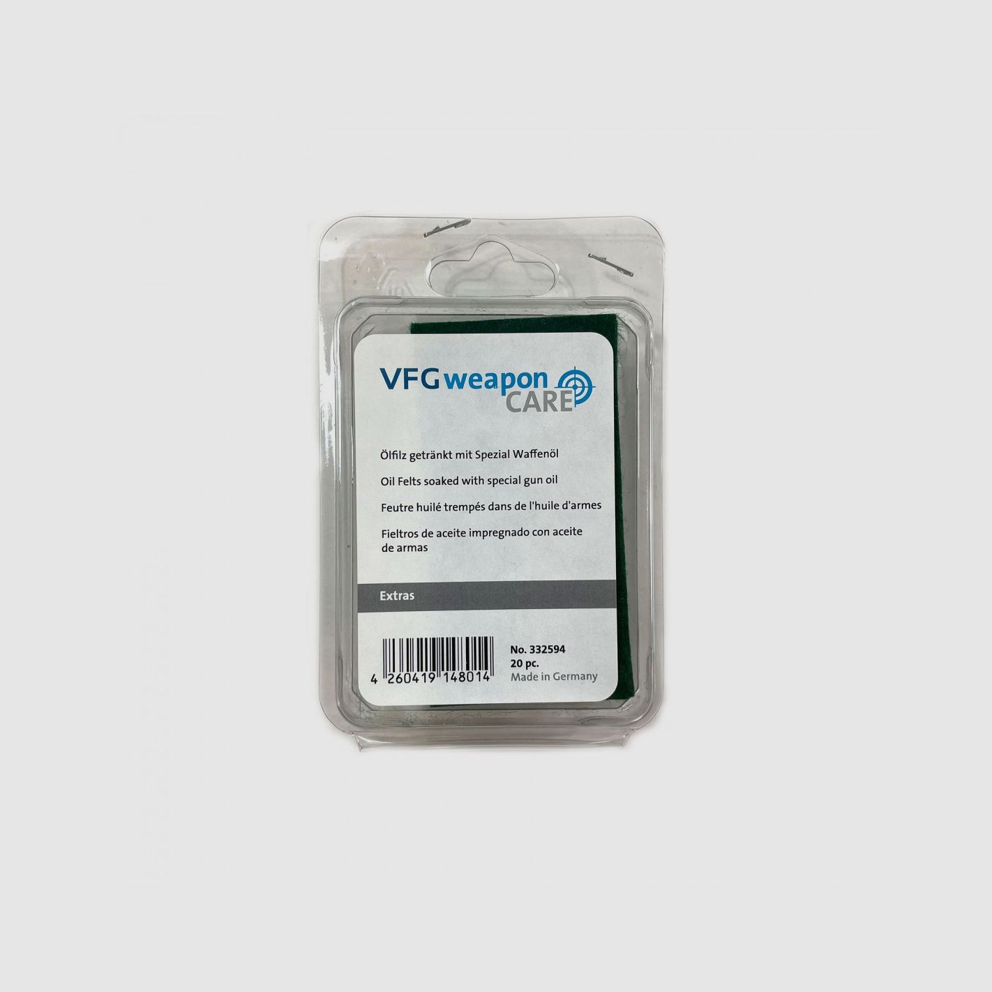 VFG Oiled Felt for External Gun Cleaning 20 pcs, image 1 of 3