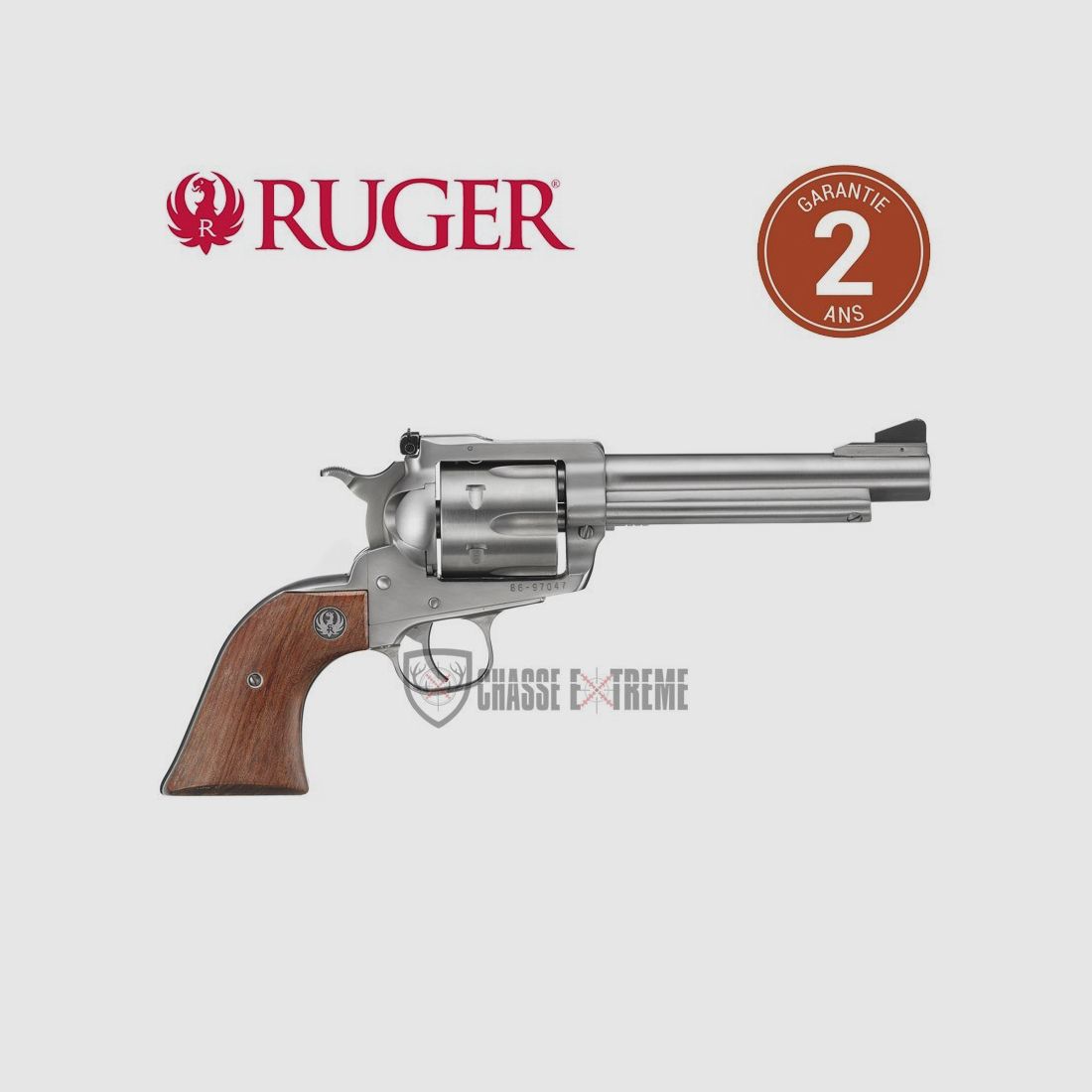Revolver RUGER BLACKHAWK Inox calibro 357 Mag 4,62", immagine 1 di 2