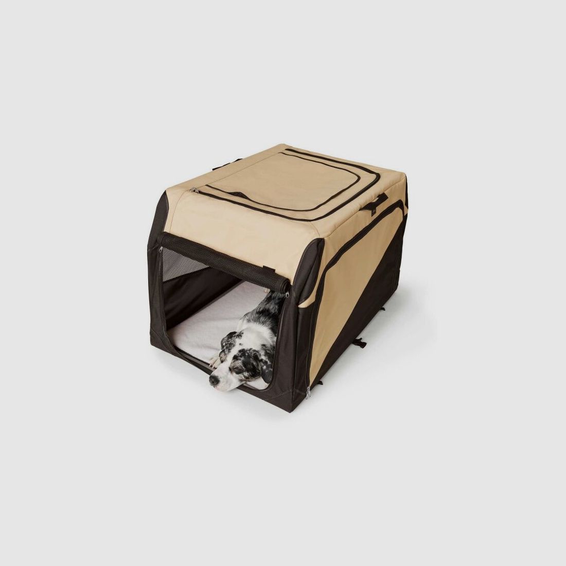 Hunter Faltbare Hundebox Beige/Schwarz
