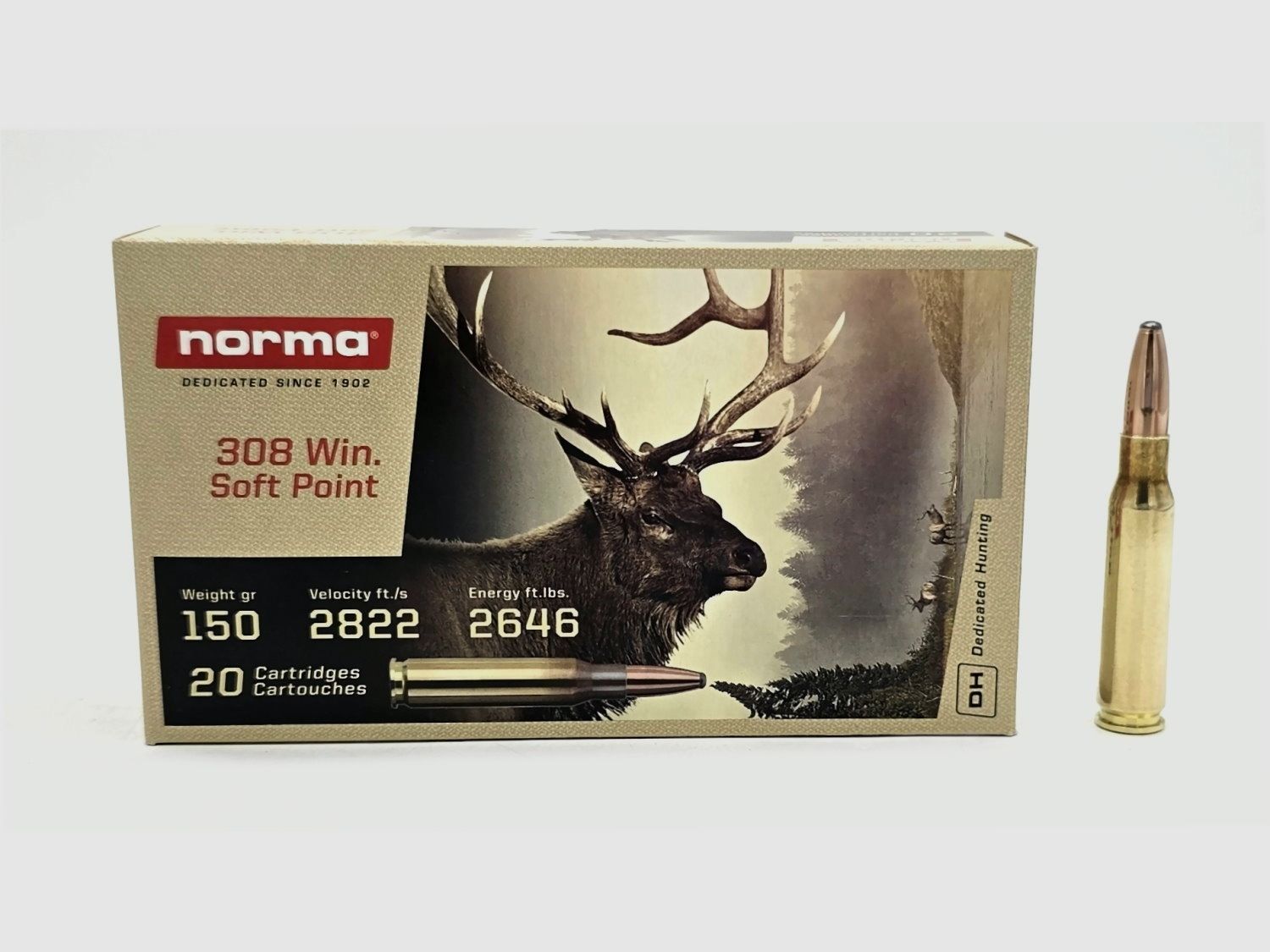 .308 WIN Norma Soft Point 9,7g / 150gr OFFERTA!! 100 pezzi