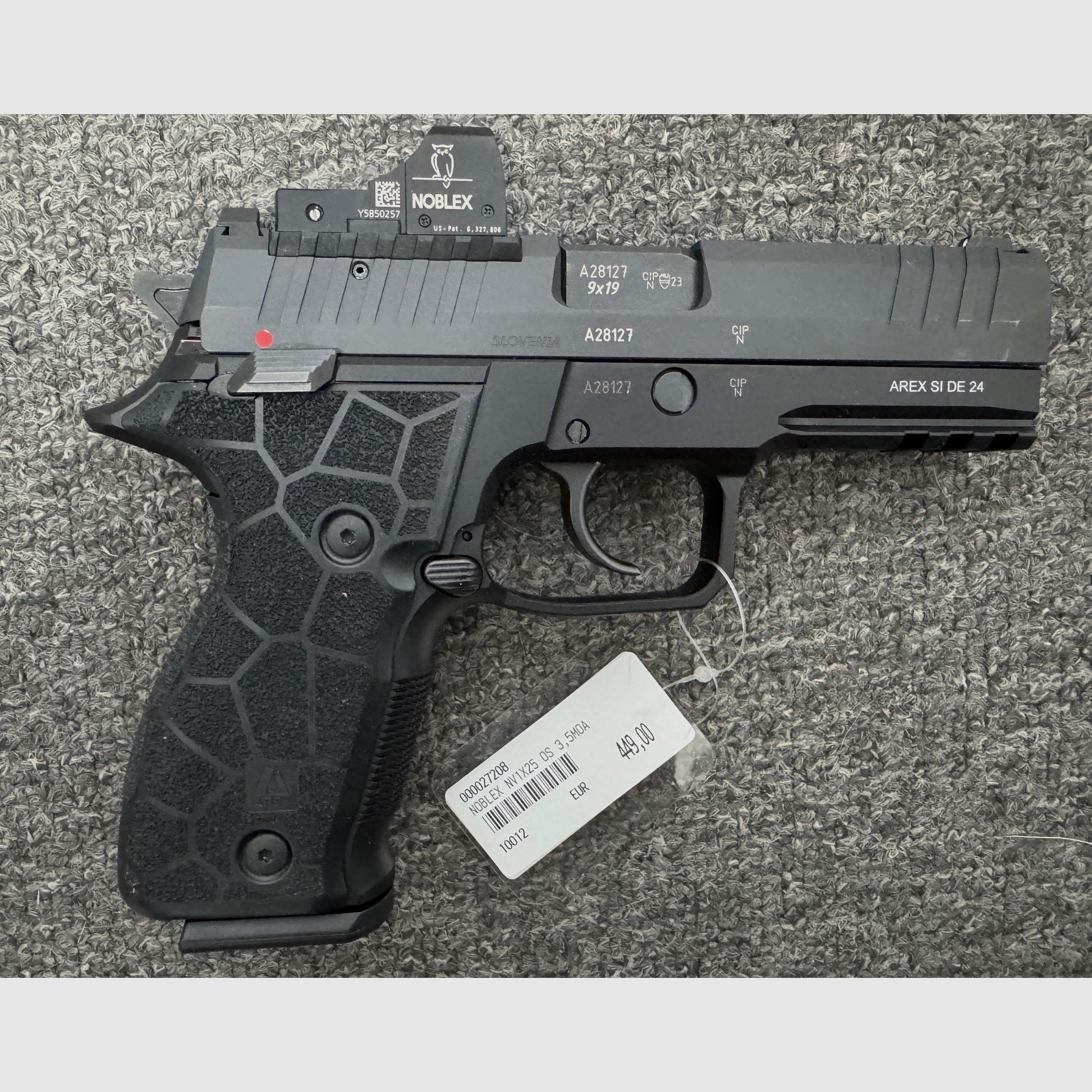 Arex Zero 2S OR 4.2 inch full size, 9mm Para with Noblex sight NV 1x25 OS - new item