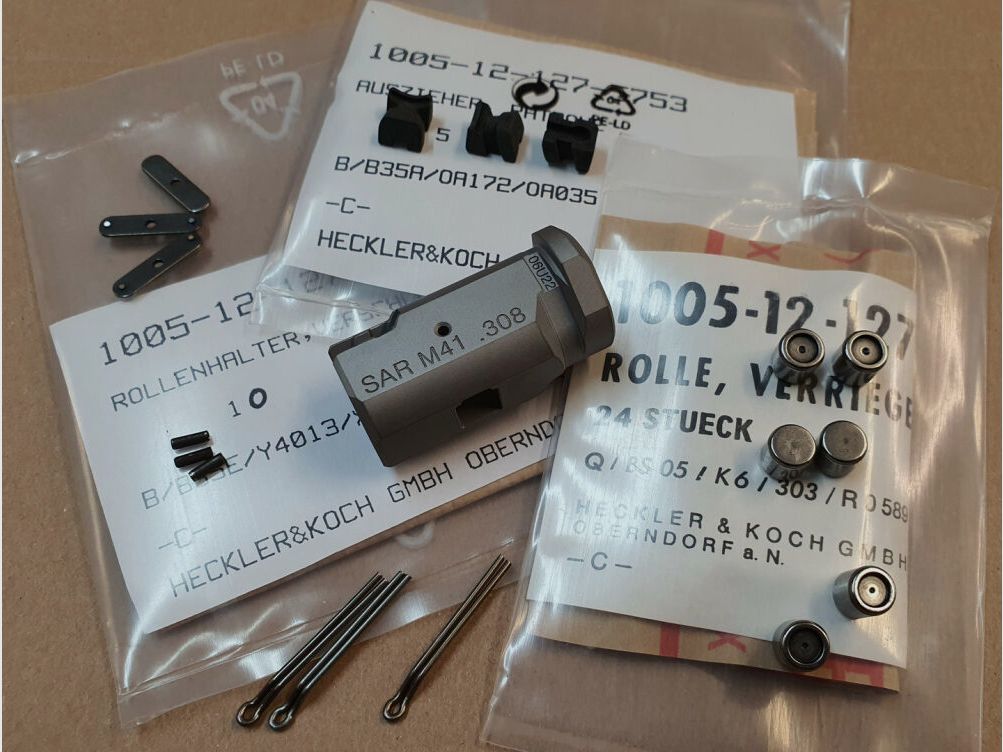 Schwaben Arms GmbH SAR M41 testa di chiusura .308 Win. completo. Adatto per repliche HK G3 MKE T41, XR41, HSG41, ecc.