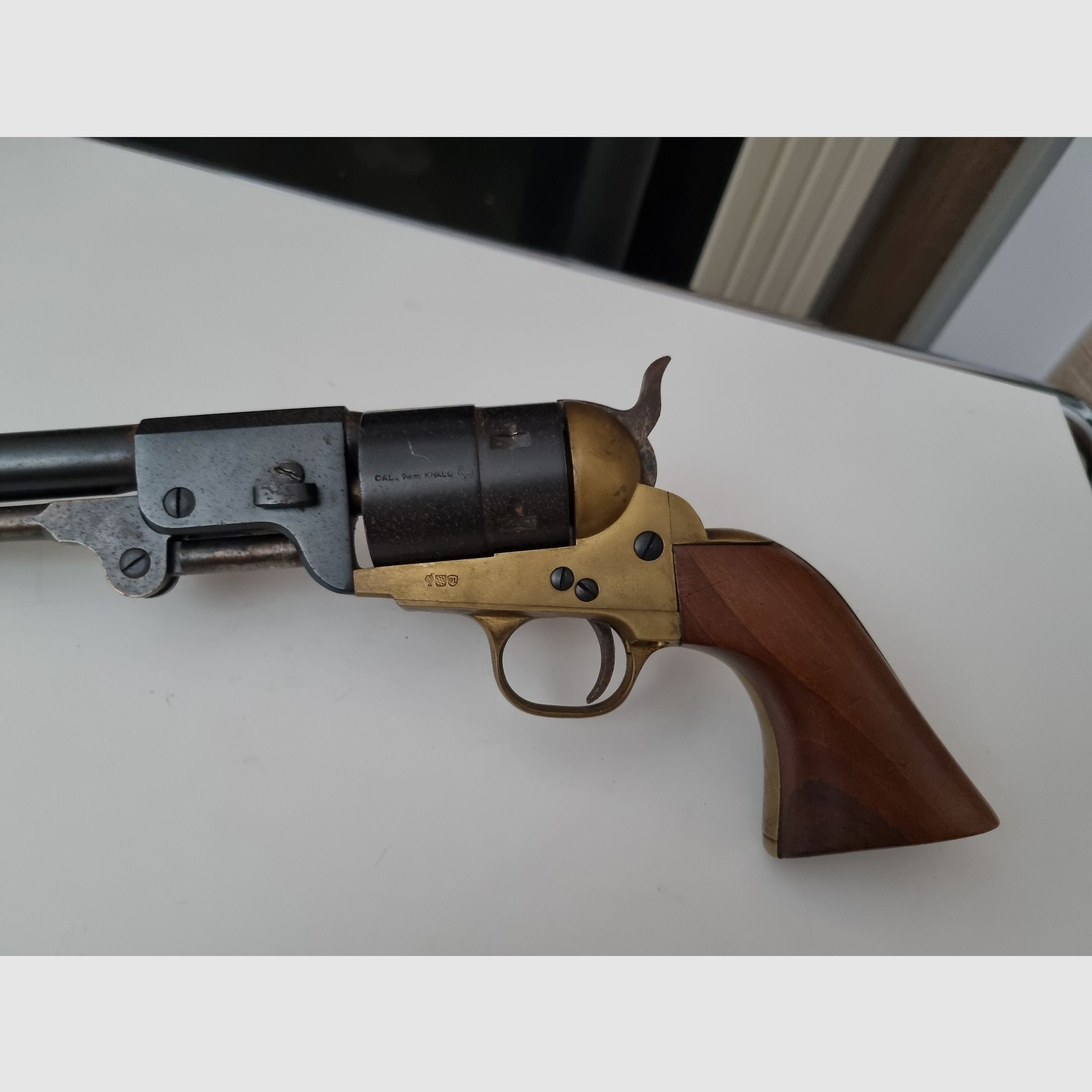 Western Navy 1851 9mm Knall Seltener Neumann Umbau PTB 357/2 