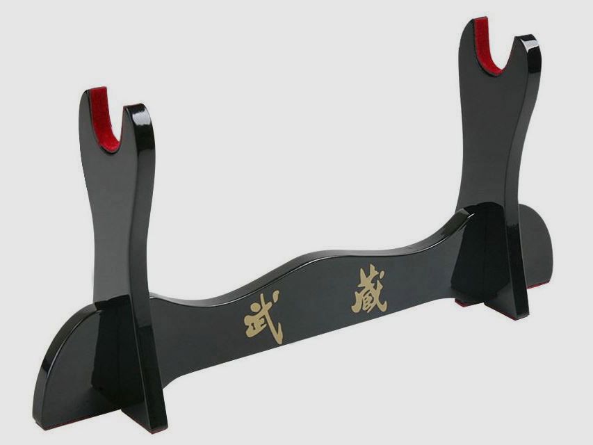 High-gloss wooden stand for 1 sword
