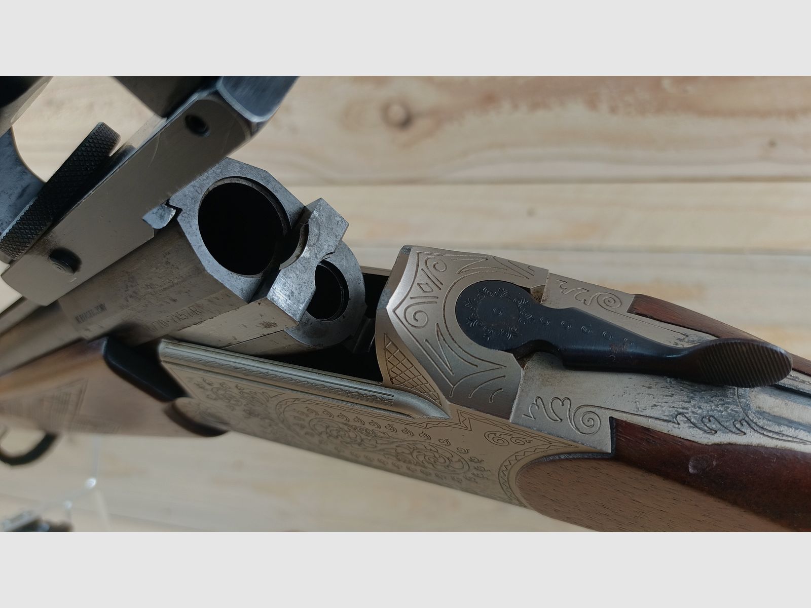 Blaser Bockbüchsflinte, Kal. 7x57R; 16/70 *Handspanner & Dontop Optik*