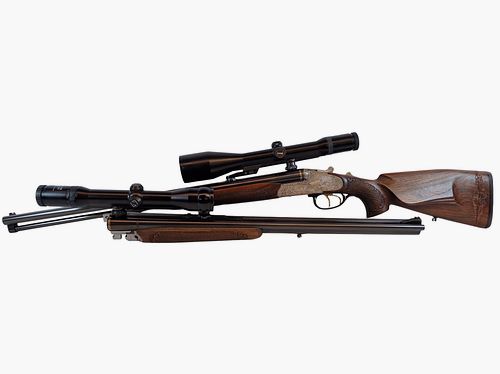 Krieghoff Neptun Primus Classic mit Doppelbüchsdrillings Laufbündel