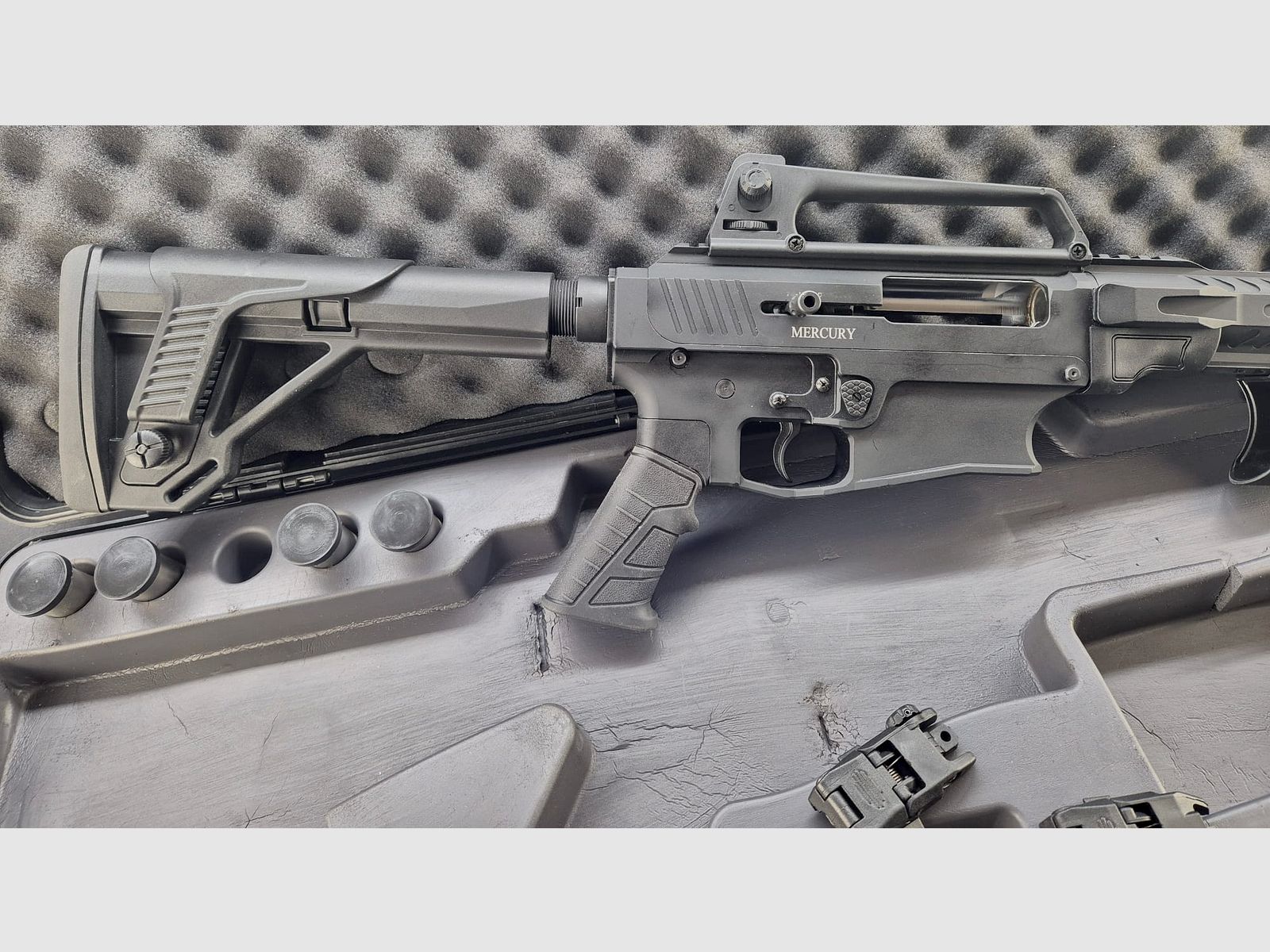 Escopeta semiautomática Mercury Sport DF 12/76, LL=51cm + chokes intercambiables