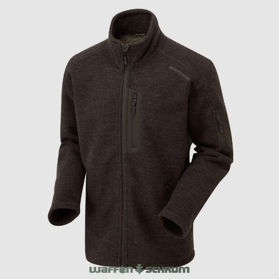 Veste Shooter King Jacke Forest en laine brune
