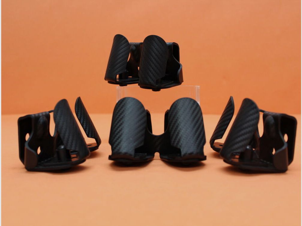 HOGUE HOGUE HoldALL Speed Loader Holder (00574) Universal CF Weave VE 4 piezas soporte doble con clip para cinturón