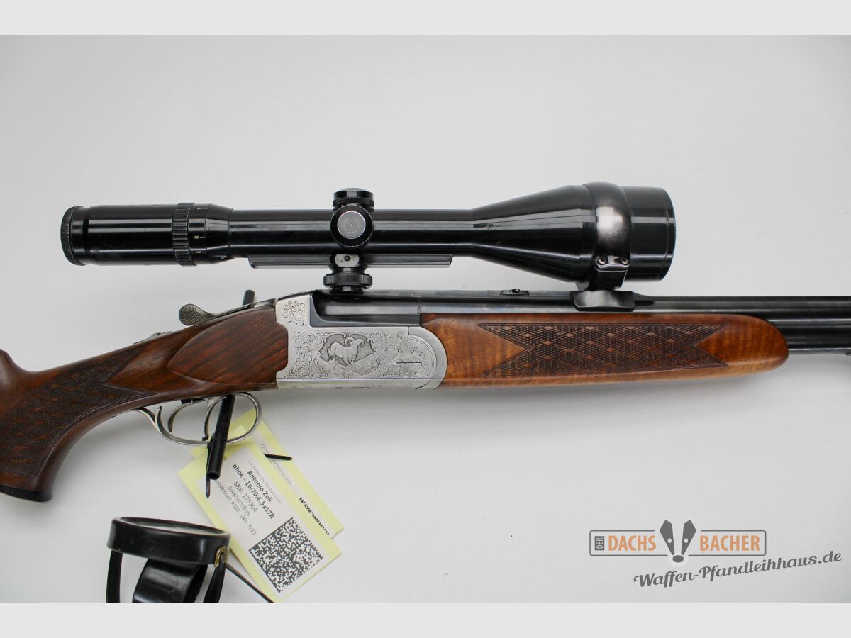 BBF Bockbüchsflinte Antonio Zoli Kal. 16/70 + .6,5x57R mit EStL .22 Hornet und S&B 2,5-10x56, Bild 6 von 8