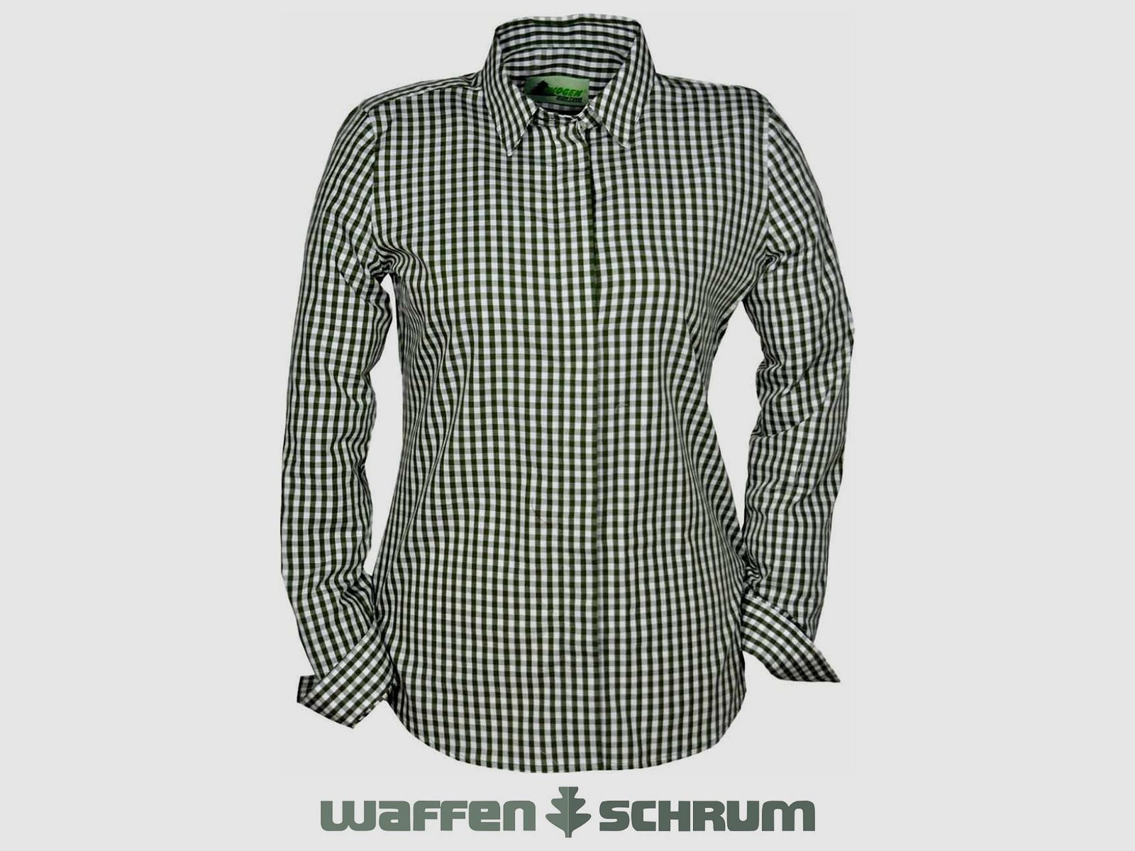Skogen Bluse Outdoor Karo Oliv