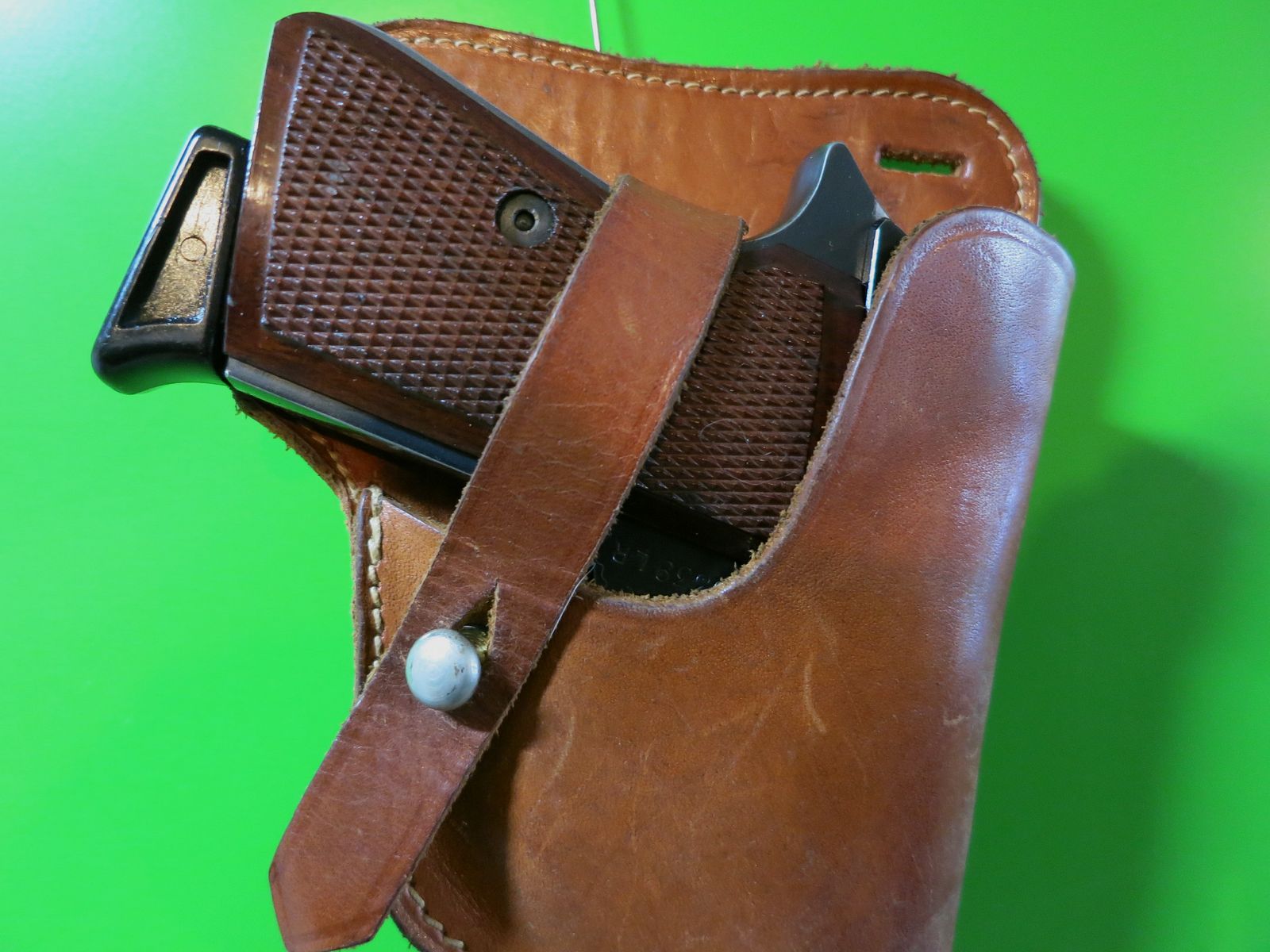 Belt holster DBGM holster, G.D.H, for pocket pistols like Walther PP-