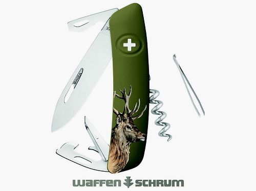 Swiza Klappmesser D05 Hirsch Klingensperre Klingenlänge: 7,5cm - Stahl 440