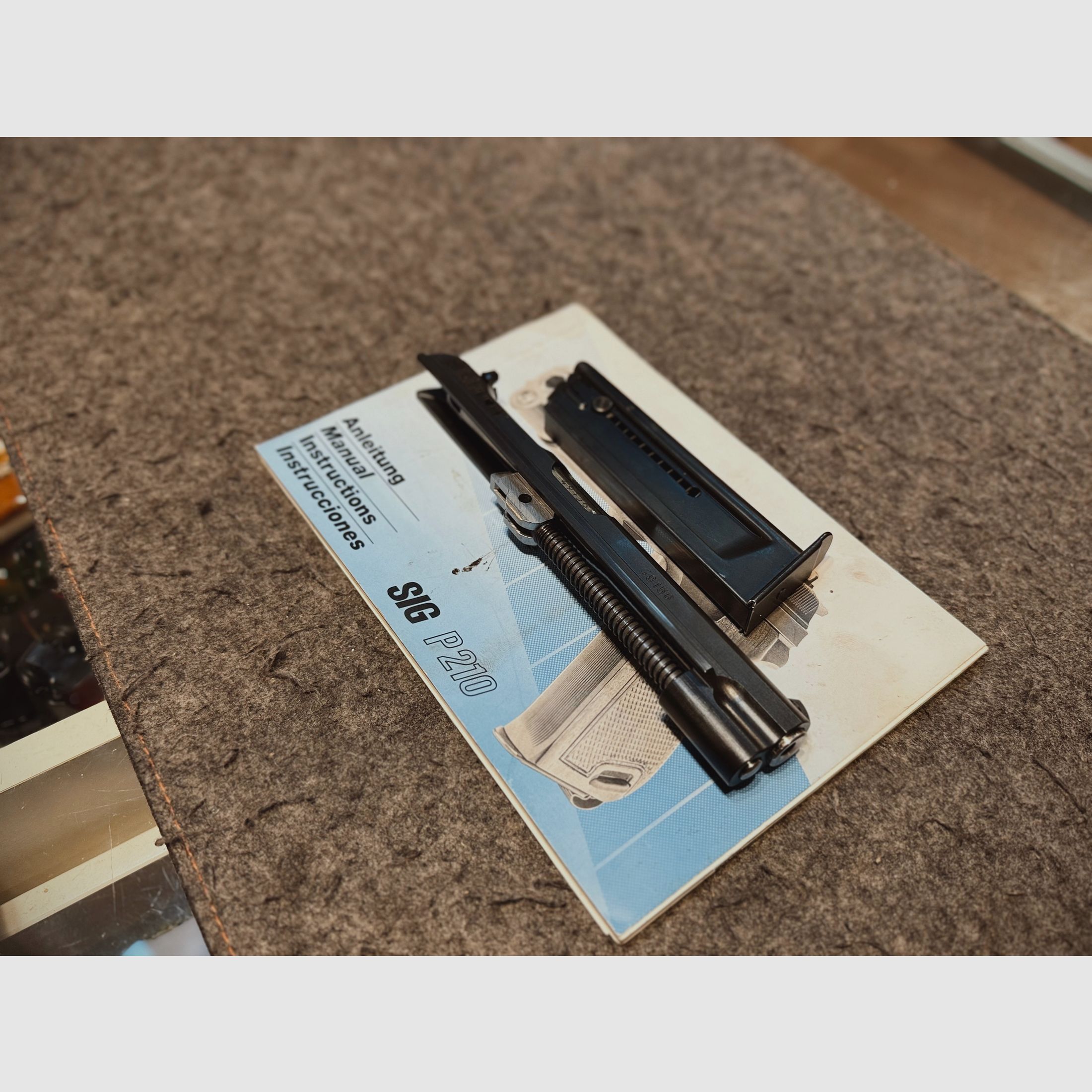 SigSauer P210 wisselsysteem