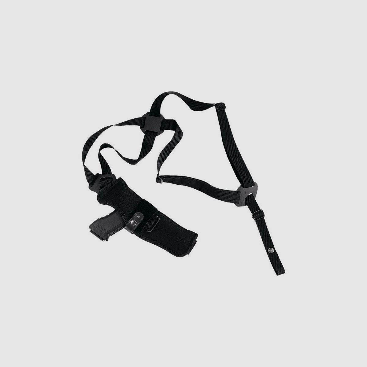 Vertikales Schulterholster System aus Cordura 5" S&W Rev. K/L/N,Taurus,Beretta 92/96/98, CZ 75/85/75 SP01,Sig Sauer P320, S&amp;W 39/59/909/910,Colt 1911 5"