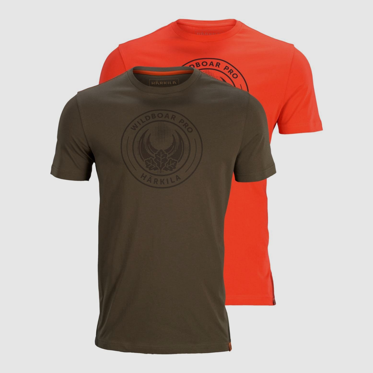 Härkila T-Shirt Wildboar Pro 2er Pack - Limited Edition Willow green/Orange    XL