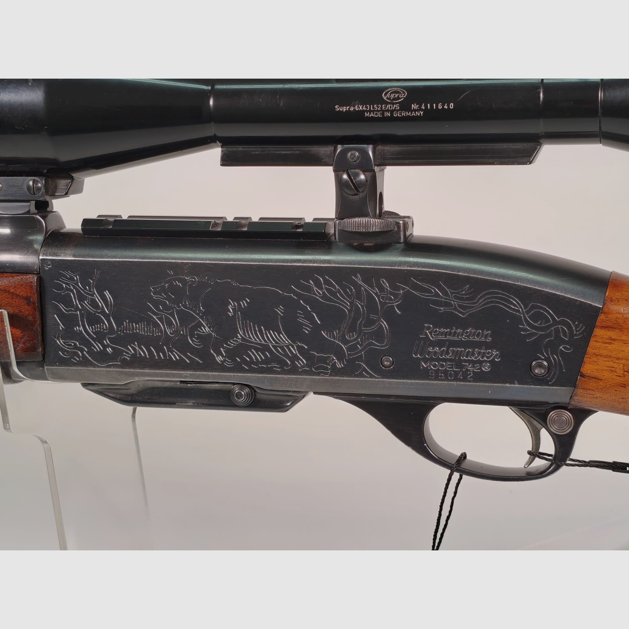 Remington Woodsmaster Mod. 742 .30-06Spring incl. Nickel Supra 6x43
