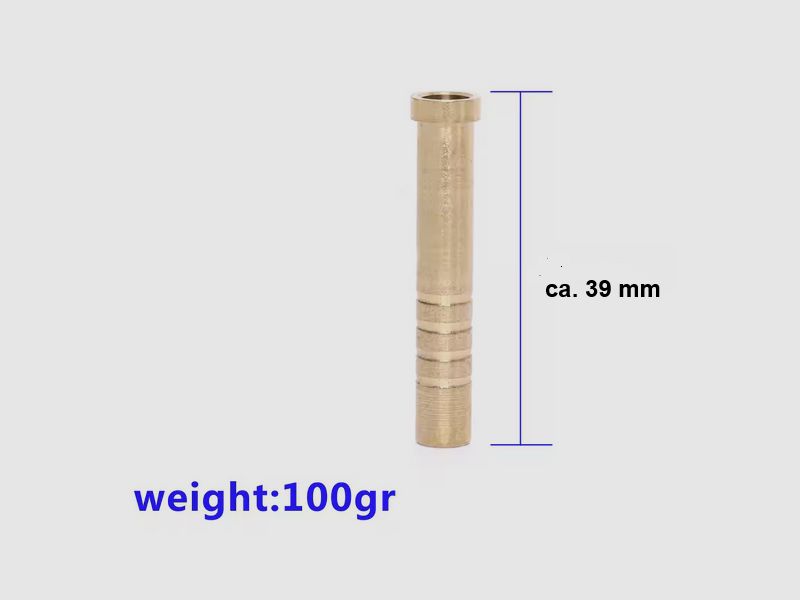 Precision copper inserts - arrow inserts (ID 6.2 mm) - 100/150 grains - 30/24 pieces - e.g. tuning for Cobra Adder arrows