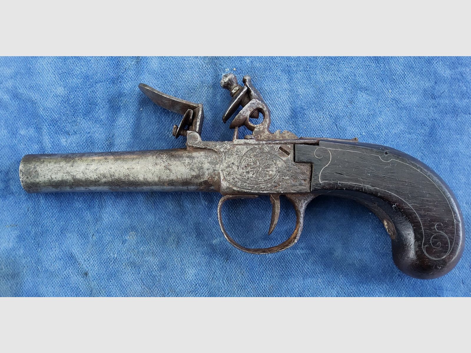 Steinschlosspistole 12 mm, restaurierungsbedürftig (genehmigungsfrei), Bild 2 von 7
