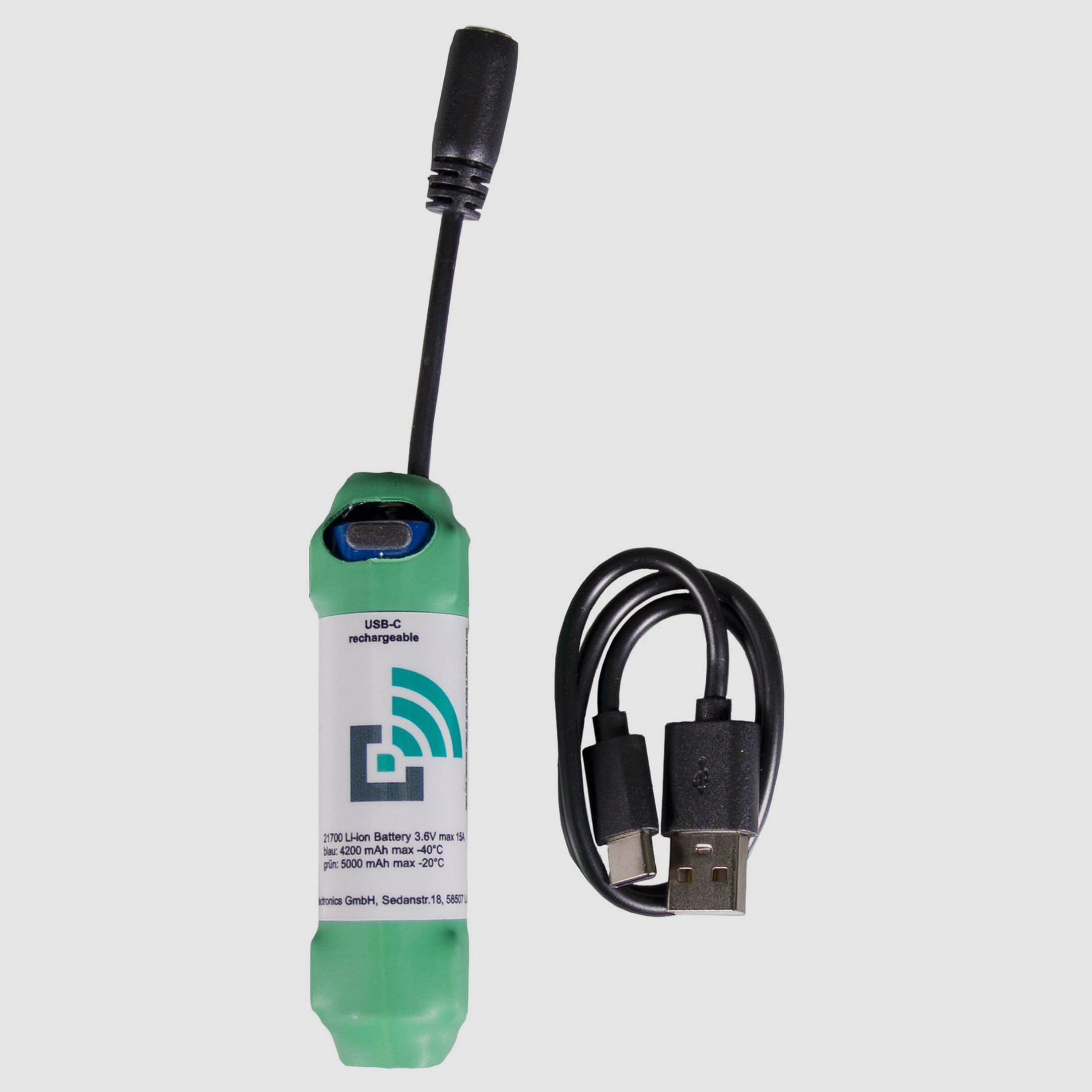 Trapmaster Ersatzakku fr Melder mit schwarzem Hohlstecker