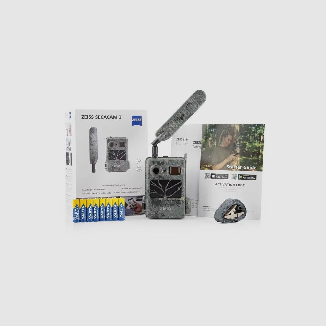 Carl Zeiss AG Aktionspaket - 4er Set ZEISS Secacam 3 Wildkamera inkl. SIM-Karte