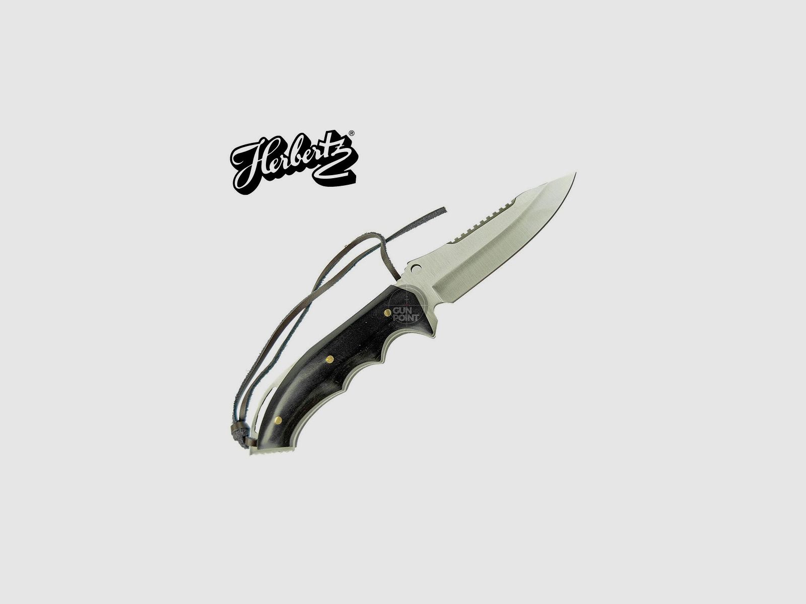 HERBERTZ Outdoormesser Grtelmesser inkl. Lederscheide 25 cm - Klinge 12 cm