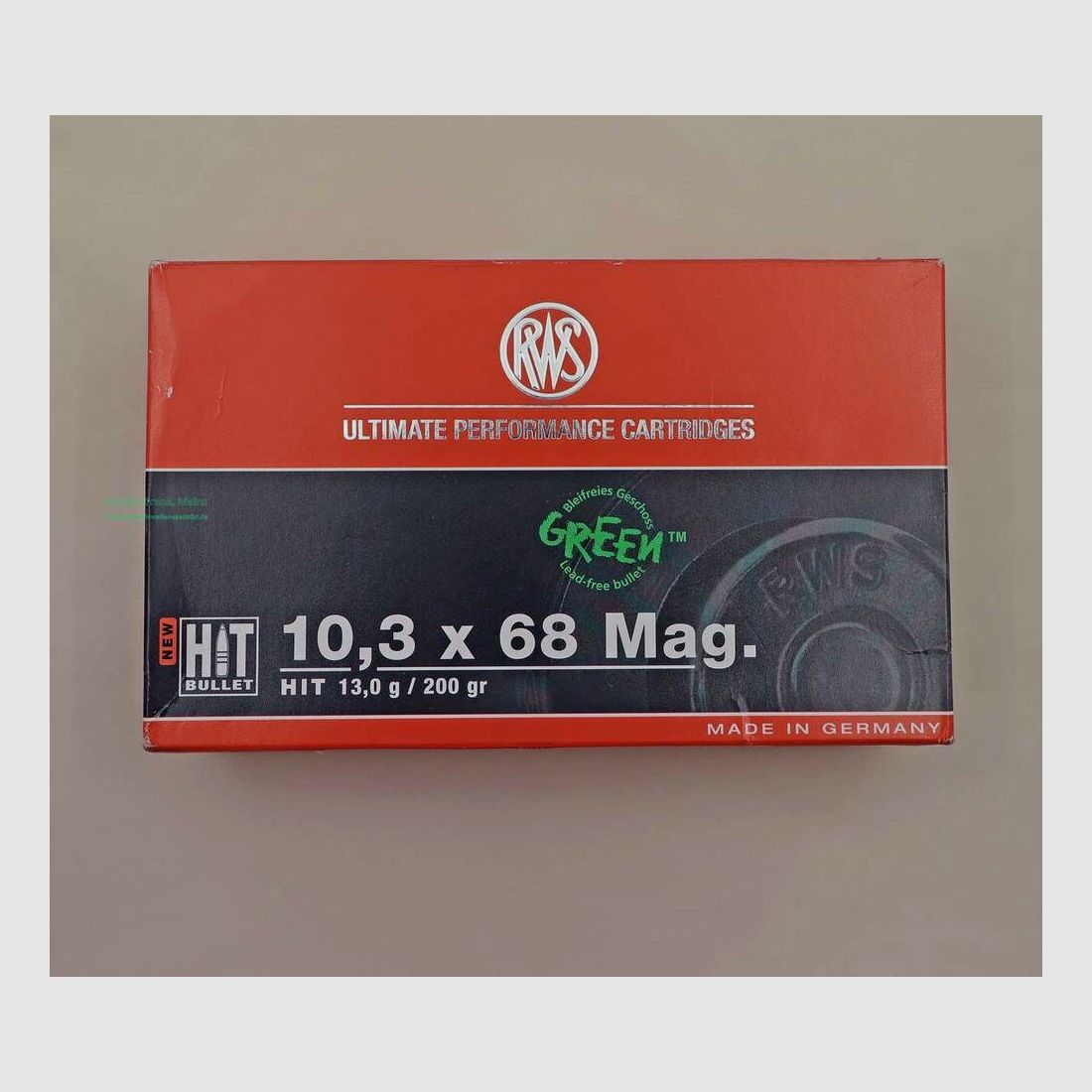 RWS (WZd.Fa.Rottweil) rifle cartridges 10.3x68Mag