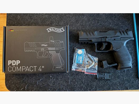 Walther PDP Compact 4” BLK Set 4,5mm BB CO2 *NEUWERTIG*