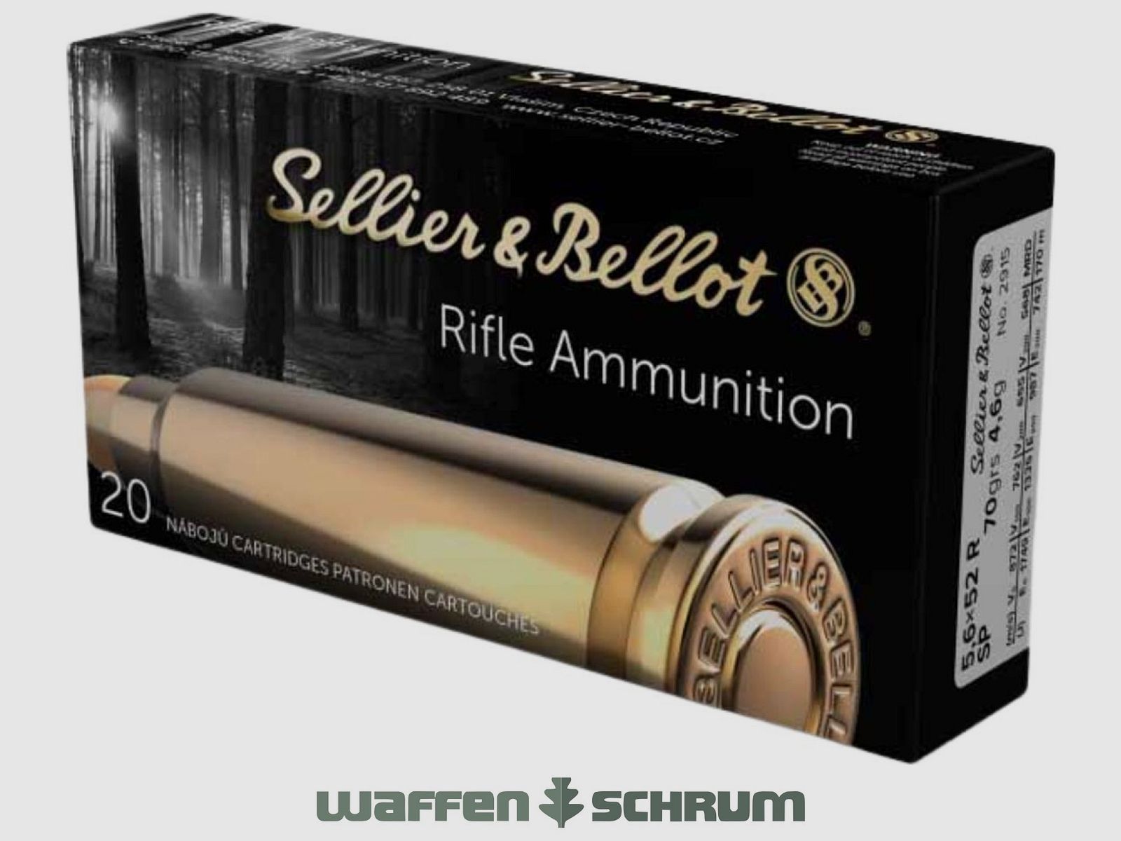 Sellier & Bellot Teilmantel 4,6g - 70gr. 5,6x52R