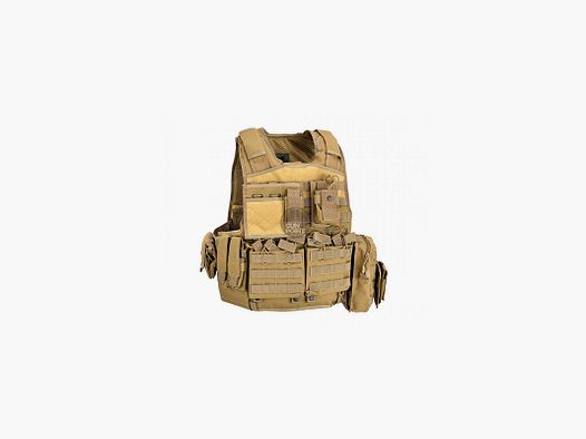 Defcon 5 Body Armor Carrier Set Plattenträger TAN