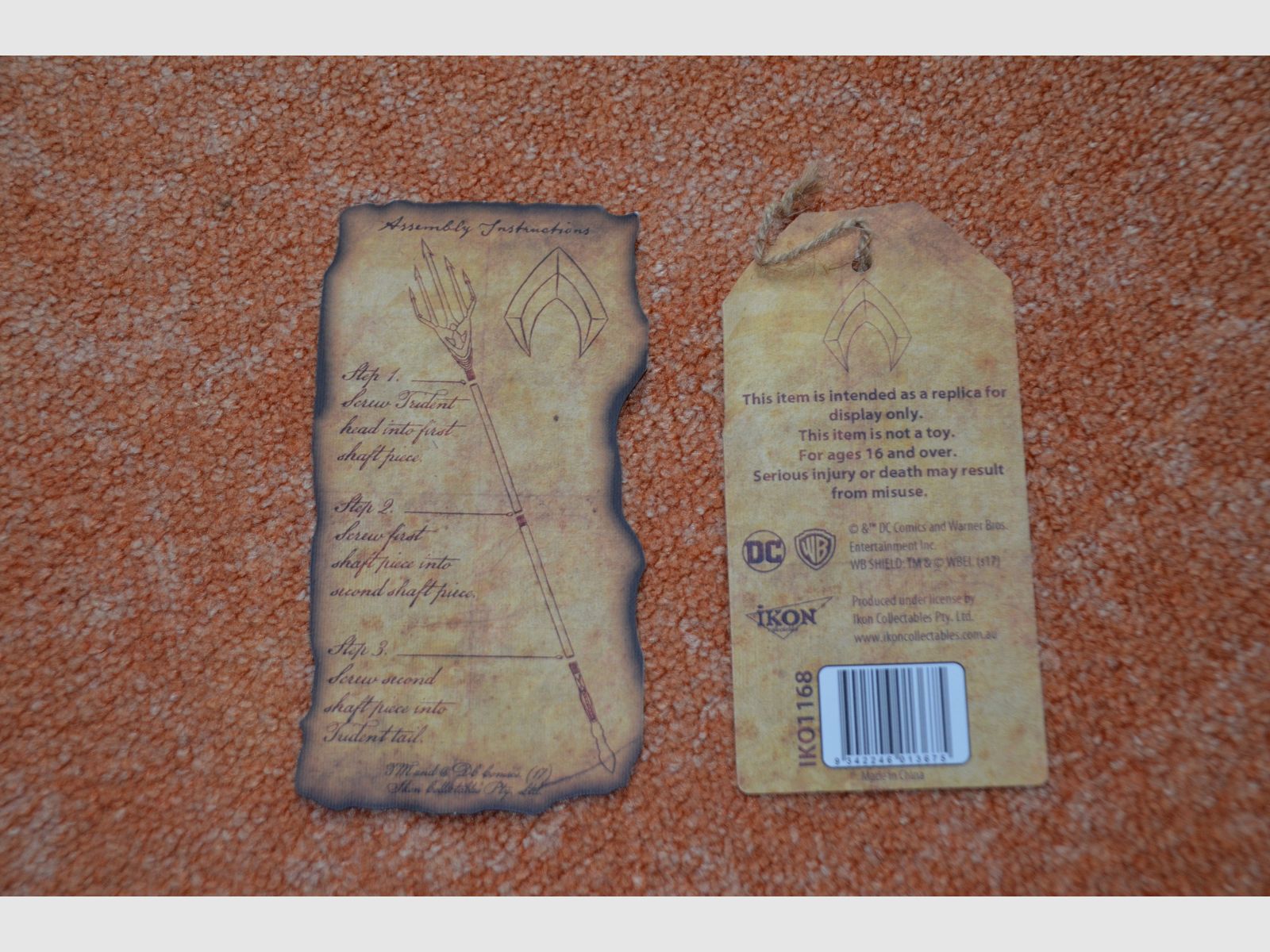 Aquaman Trident, Dreizack, Ikon Collectables, Limited Edition Replika