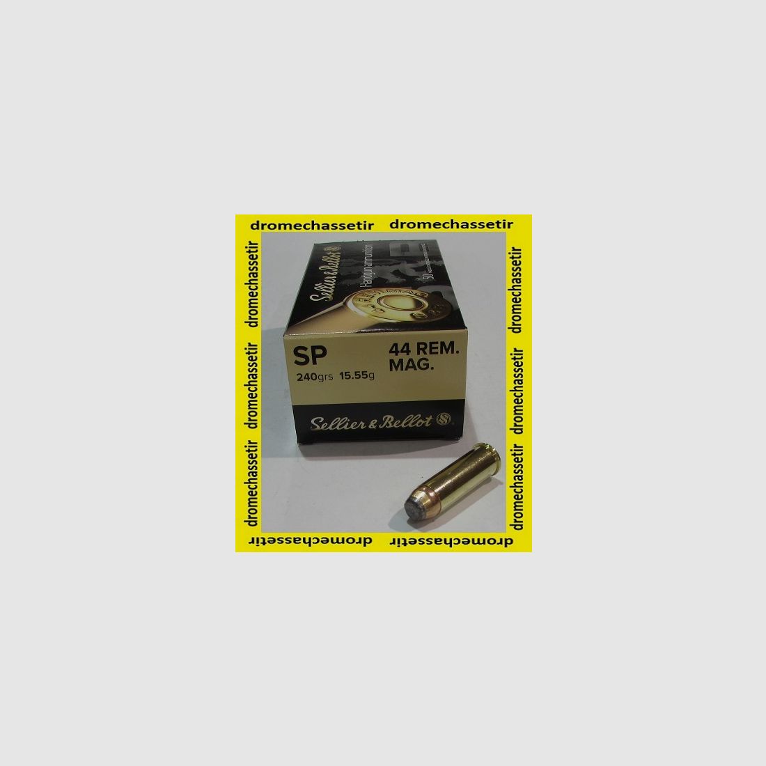 Scatola da 50 cartucce, Sellier & Bellot, cal 44 Rem Mag, 240 grains SP