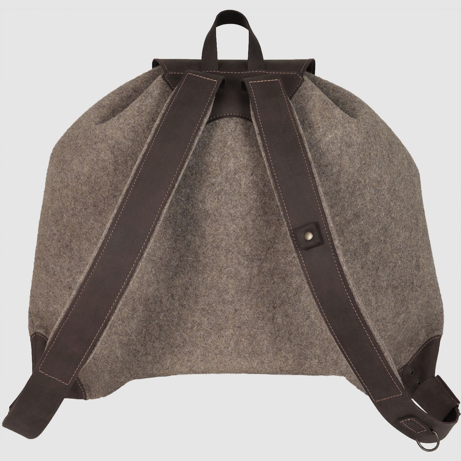 Mochila de fieltro de lana silenciosa