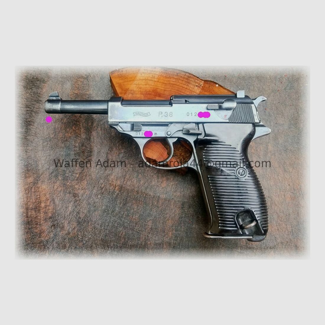 Carl Walther Zella Mehlis P.38 Nullserie, Var. III