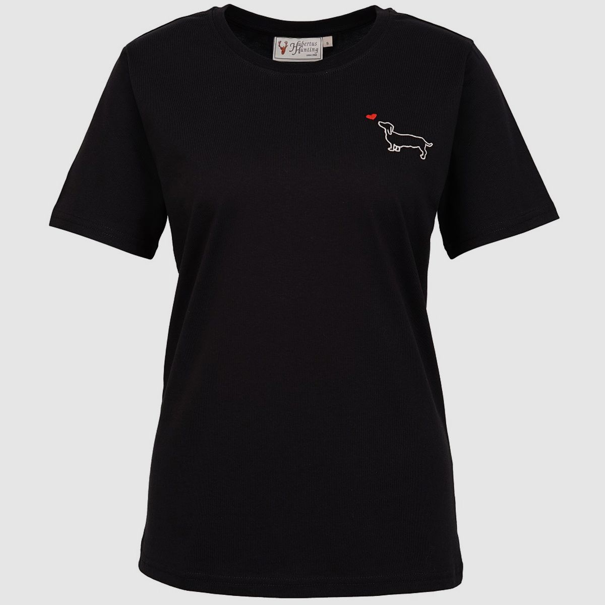 Hubertus T-shirt teckel, noir, image 1 sur 2