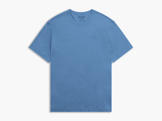 Bergans Logo Merino Tee Uomini Elemental Blue XXL