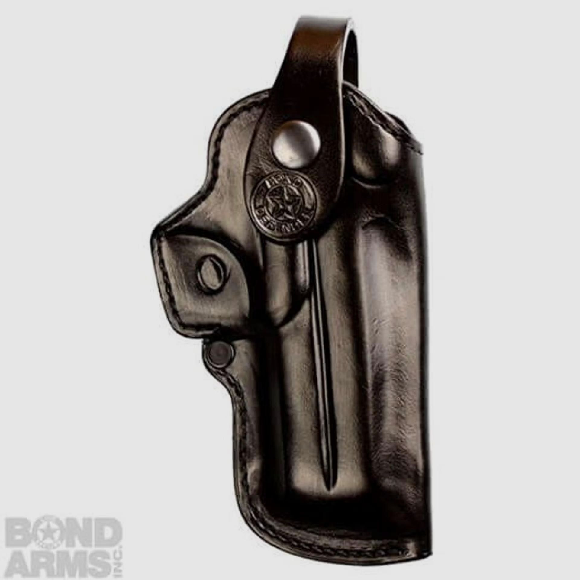 Bond Arms Premium Smooth Leder Holster, schwarz, rechts, 3,5″ mit Gürtelclip