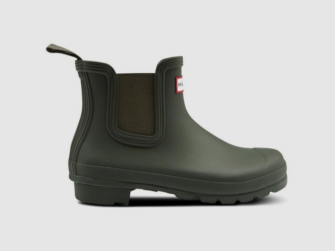 Hunter Boots Damen Chelsea Boot Original Dark Olive 8 UK - 42 EU