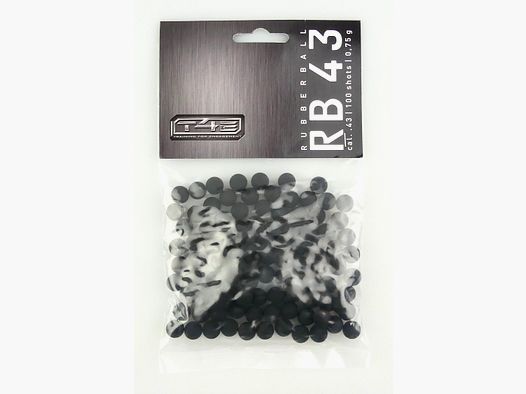 Umarex 2.4702 T4E Pratique RUB 43 cal. 43 100 pièces billes en caoutchouc