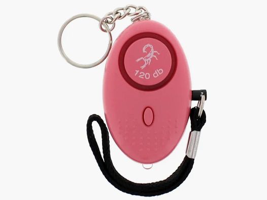 Scorpion personal alarm 120 db pink