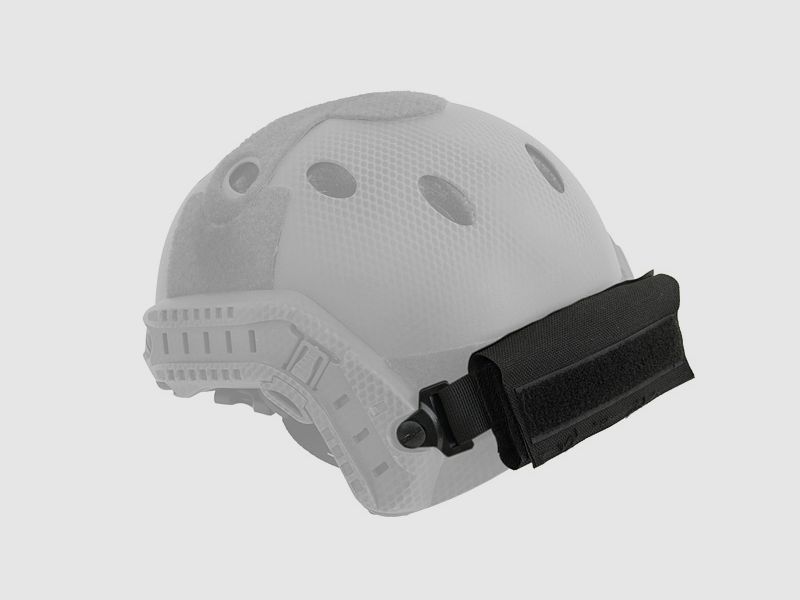 Torba na akcesoria z tylnym przeciwwagą do hełmów FAST - Czarna [EM]