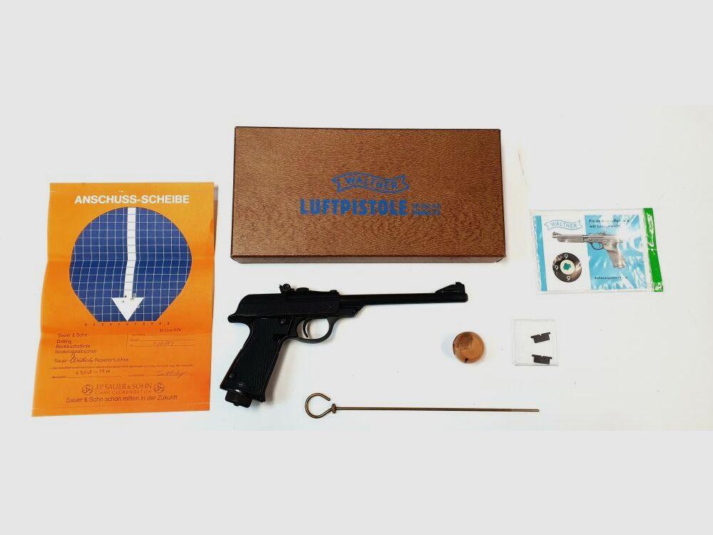 Carl Walther Waffenfabrik Ulm !Rarität! Luftpistole Walther Model 53 - 4,5mm Diabolo